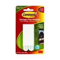 3M Command Lg Picture Hanging Strips Pk4