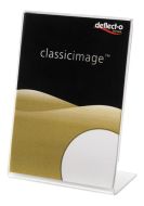 Deflecto A7P Slanted Sign Holder Clear