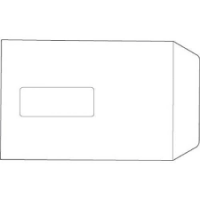 C5 Envelopes Pocket Press Seal Window 90gsm White