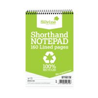 Silvine Everyday Recycled Shorthand Pad 127x203mm (Pack of 12) 