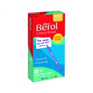Berol Colourbroad Pen Ast Ink Pk12