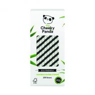 Cheeky Panda Straw Black Strp Pk250