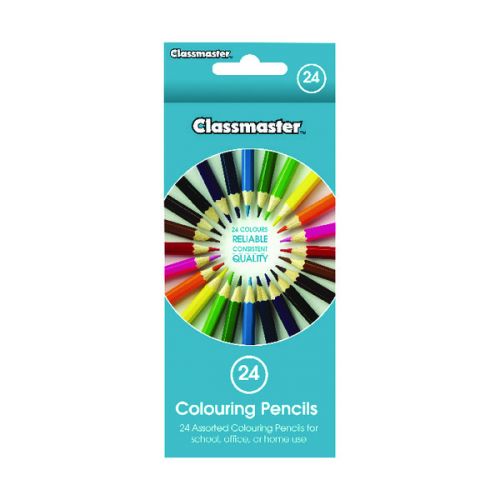 Classmaster Colour Pencils Ast Pk24
