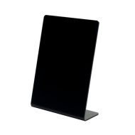 Deflecto A6P Slanted C/Top Chalkboard BK