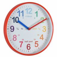 Acctim Wickford Time Teaching Clock Red