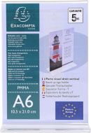 Exacompta A6 Stand Up Lit Holder Clear