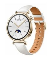 GT4 41mm 1.32in Gold + White Smartwatch