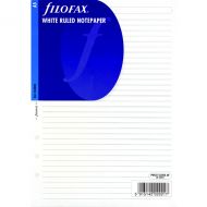 Filofax Inserts White Ruled Notepapr