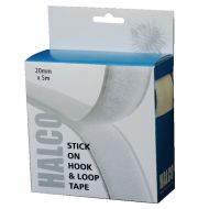Halco Hook Loop Tape Roll 20Mmx5M