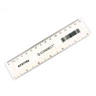 Q CONNECT RULER 15CM CLEAR