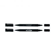 Q-Connect Dual Tip Markers Blk PK10