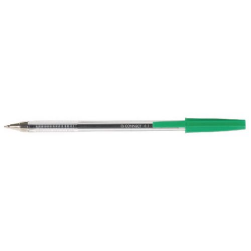 Q-Connect Ball Point Med Grn Pk20