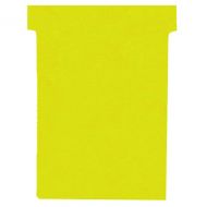 Nobo T-Card Size 3 Yellow Pk100