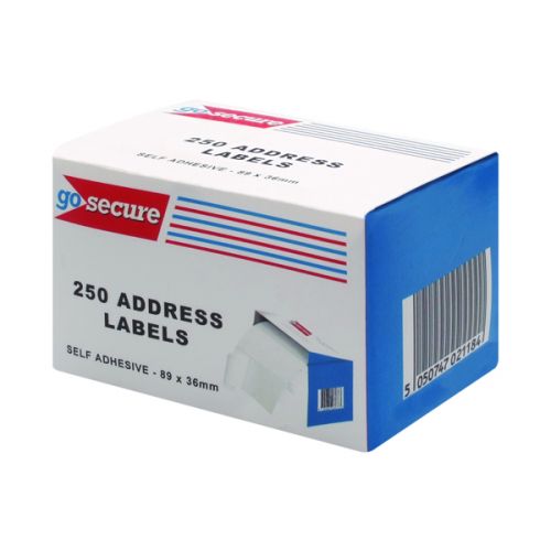 Gosecure 250 Address Labels Pk1500