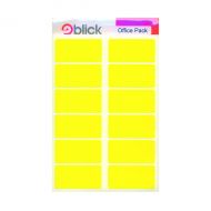 Blick Self Adhesive Labels Ylw Pk320