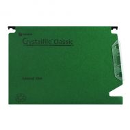 Rexel Crystalfile Lat File Grn Pk50
