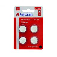 Verbatim CR2032 3V Lih Battery Pk4