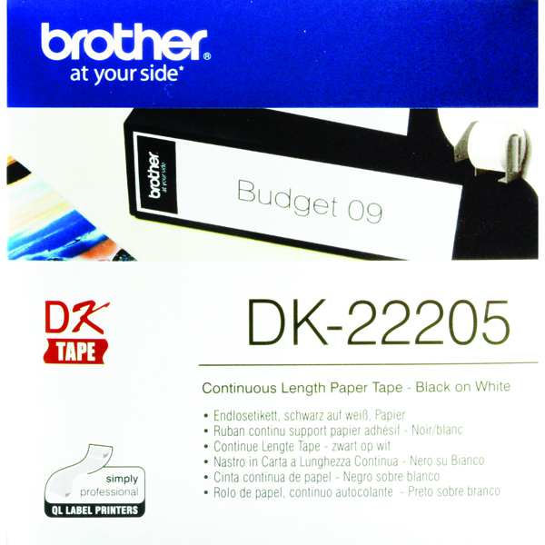 Brother Large Wht Tape 62mmx30.48M